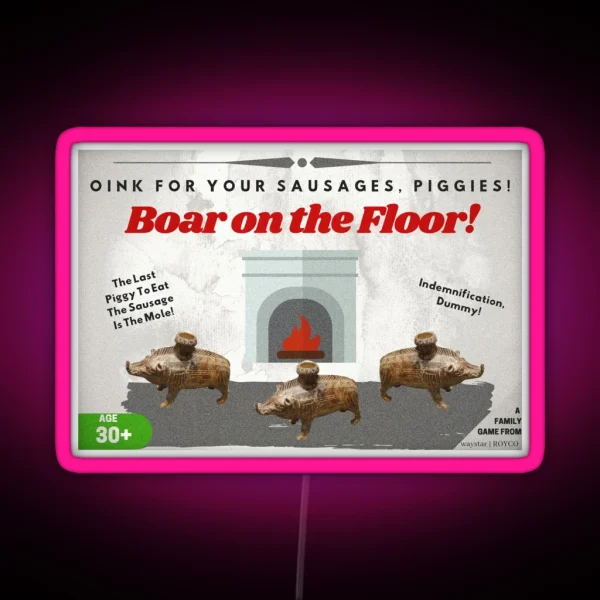 BOAR ON THE FLOOR RGB Neon Sign