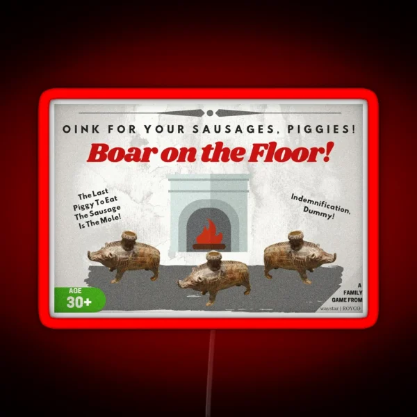 BOAR ON THE FLOOR RGB Neon Sign