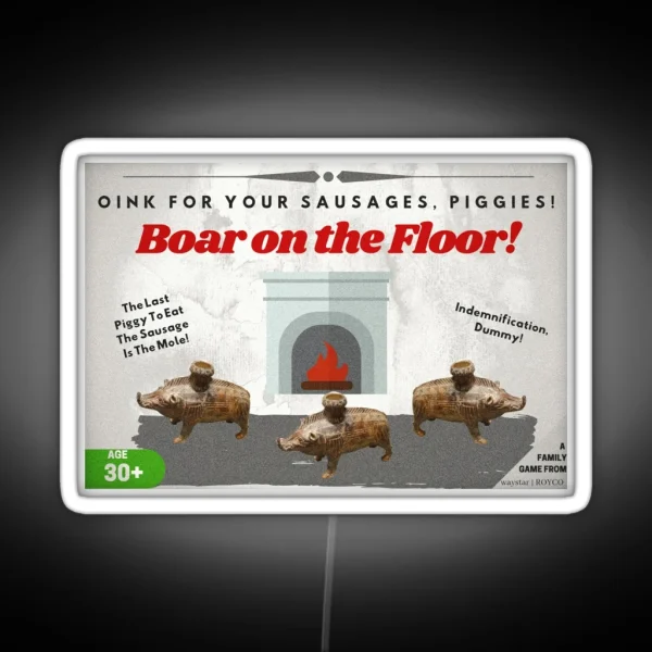 BOAR ON THE FLOOR RGB Neon Sign