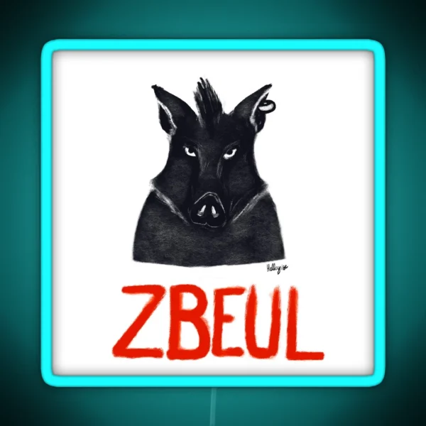 Boar Zbeul RGB Neon Sign