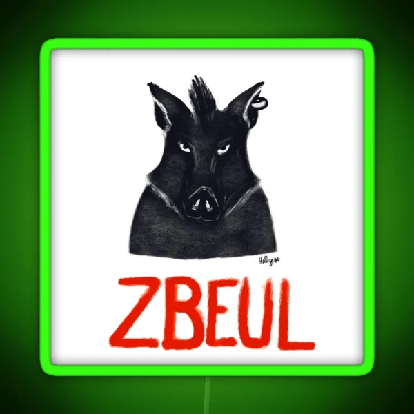 Boar Zbeul RGB Neon Sign
