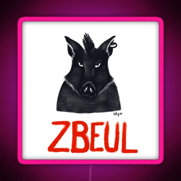 Boar Zbeul RGB Neon Sign