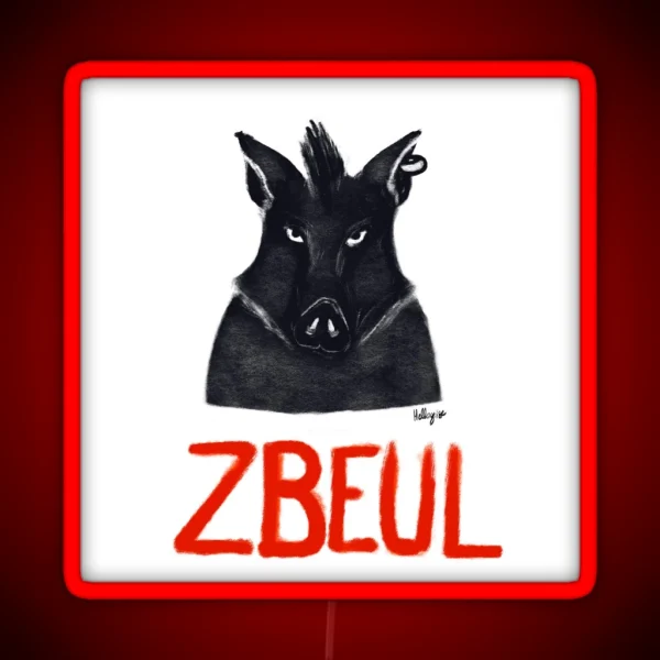 Boar Zbeul RGB Neon Sign