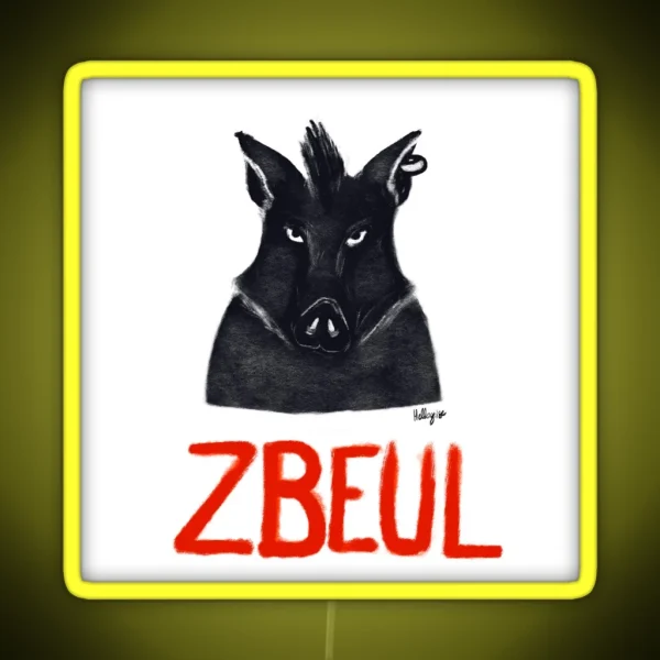Boar Zbeul RGB Neon Sign