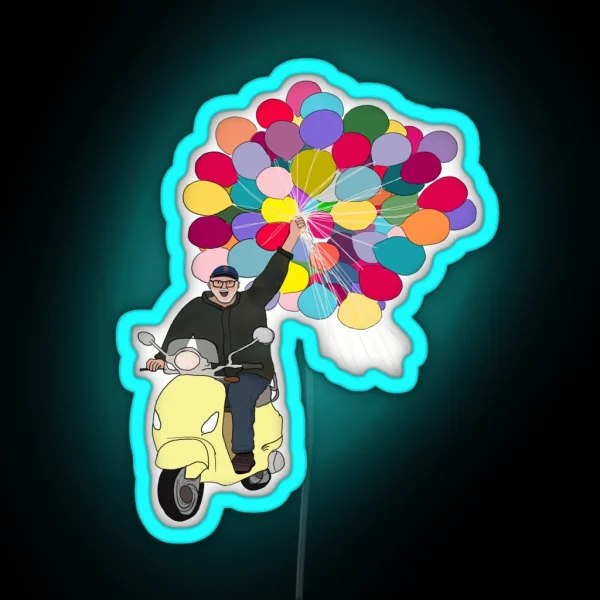 Bob Goff With Balloons RGB Neon Sign