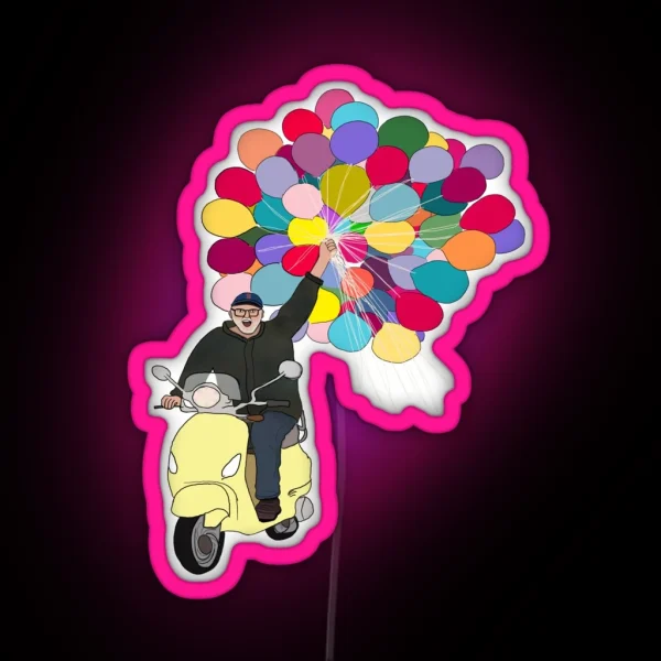 Bob Goff With Balloons RGB Neon Sign