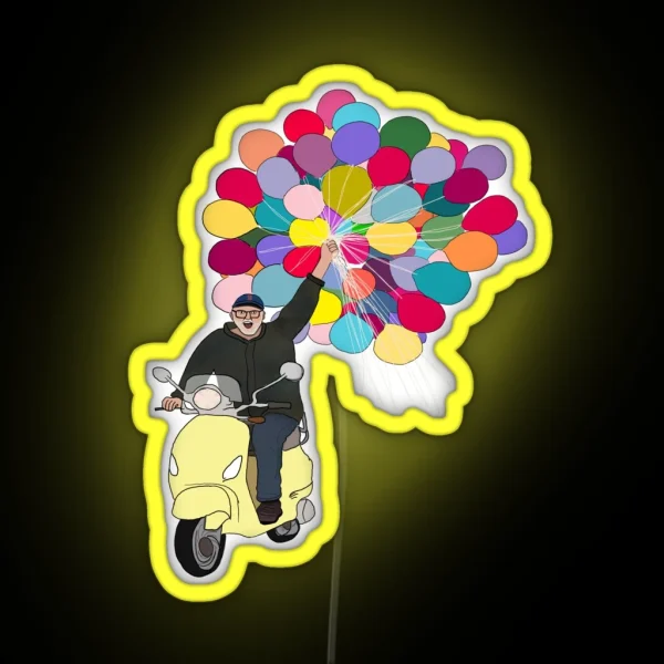 Bob Goff With Balloons RGB Neon Sign