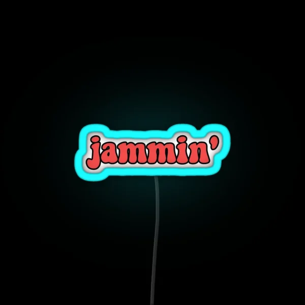 Bob Marley Jammin RGB Neon Sign