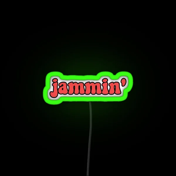 Bob Marley Jammin RGB Neon Sign