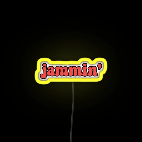 Bob Marley Jammin RGB Neon Sign