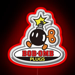 Bob Omb Plugs RGB Neon Sign