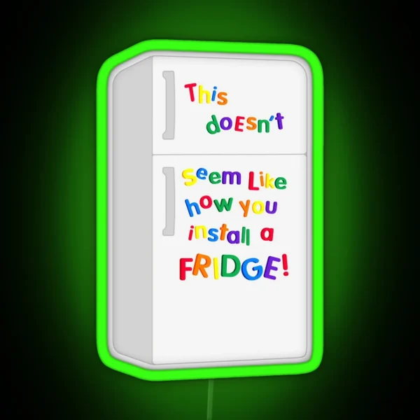 Bob S Fridge RGB Neon Sign