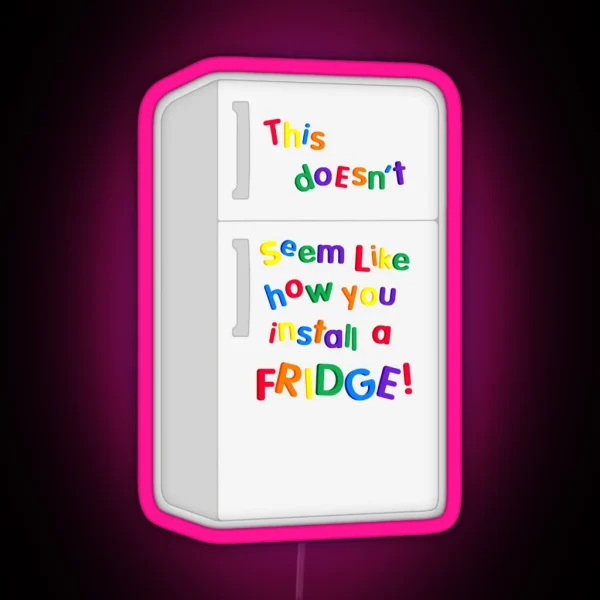 Bob S Fridge RGB Neon Sign