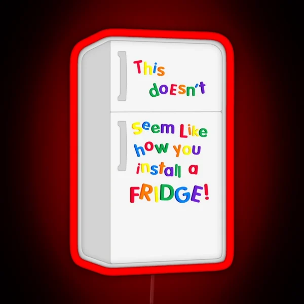 Bob S Fridge RGB Neon Sign