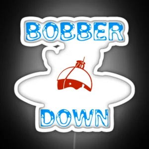 Bobber Down Fishing Design Classic Led RGB Neon Sign