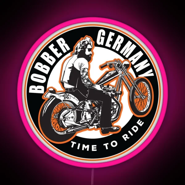 Bobber Germany Motorcycle Chopper RGB Neon Sign