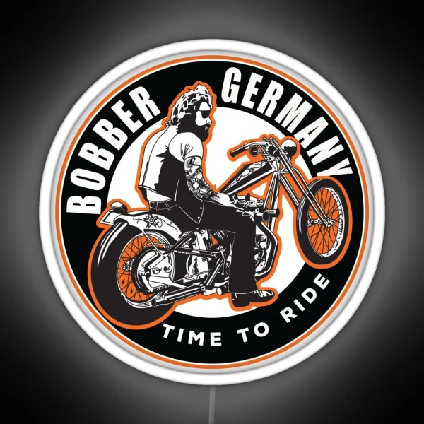 Bobber Germany Motorcycle Chopper RGB Neon Sign