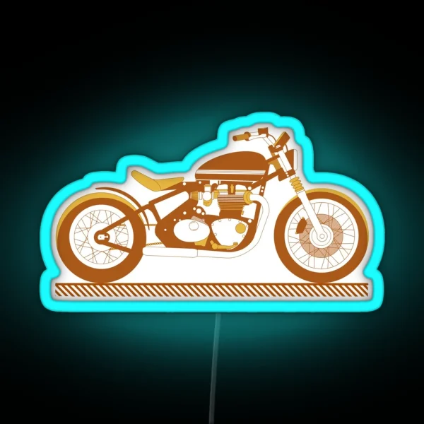 Bobber Motorcycle RGB Neon Sign