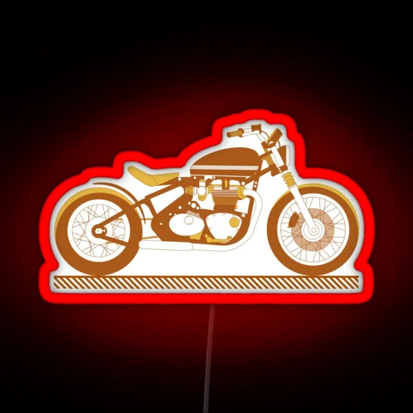 Bobber Motorcycle RGB Neon Sign