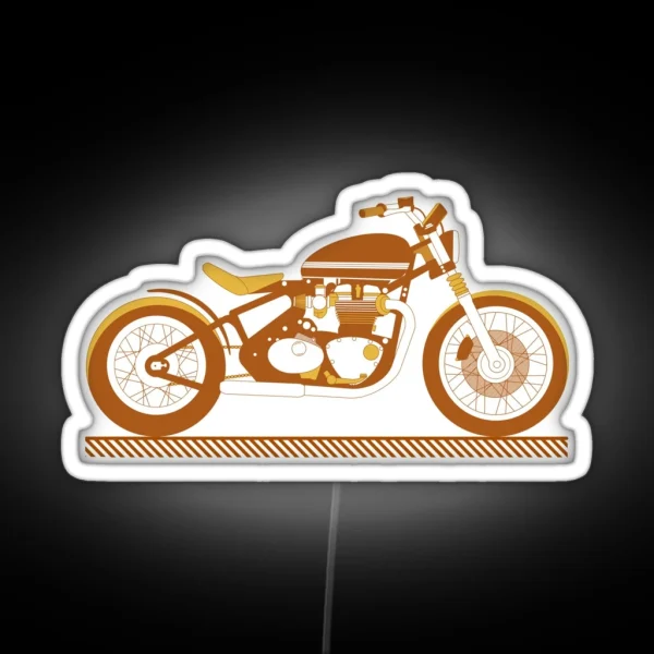 Bobber Motorcycle RGB Neon Sign