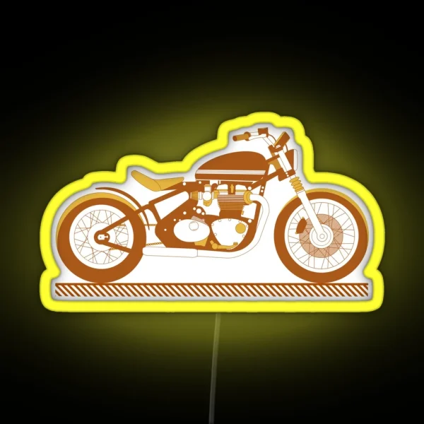Bobber Motorcycle RGB Neon Sign