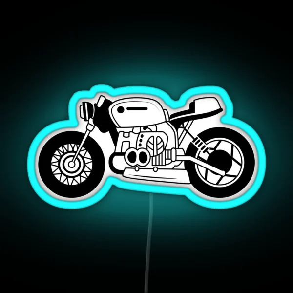 Bobber Motorcycle RGB Neon Sign