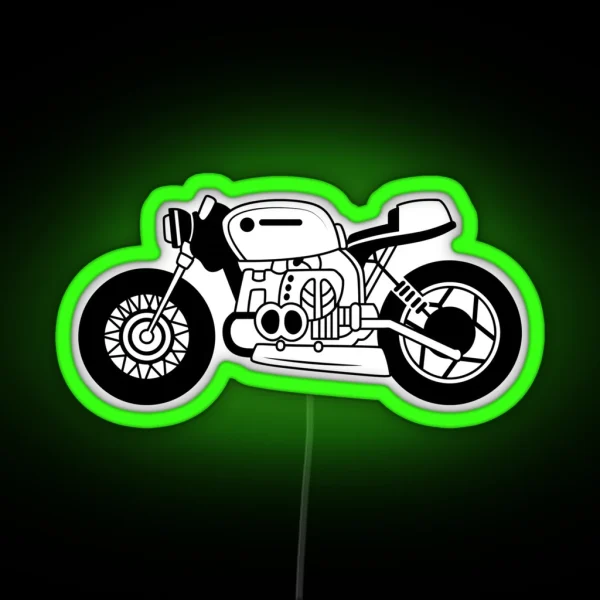Bobber Motorcycle RGB Neon Sign