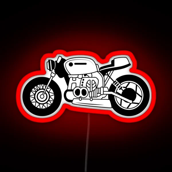 Bobber Motorcycle RGB Neon Sign