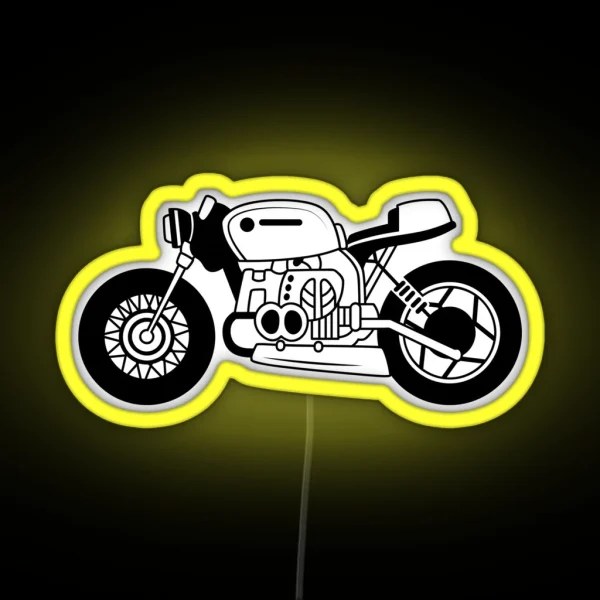 Bobber Motorcycle RGB Neon Sign