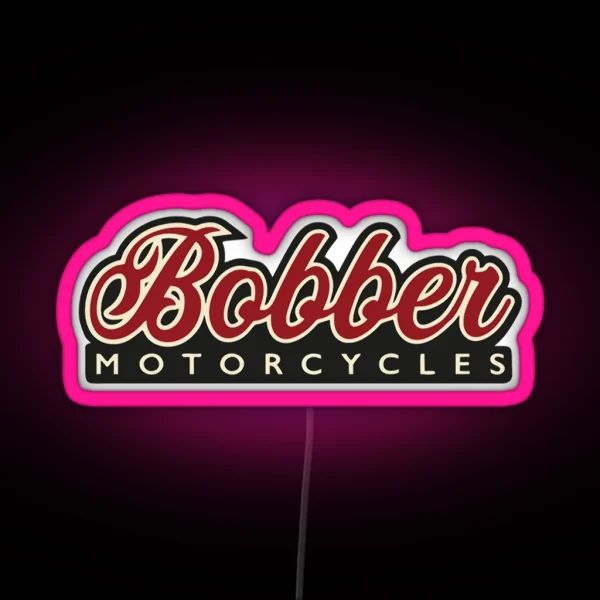 Bobber Motorcycles RGB Neon Sign