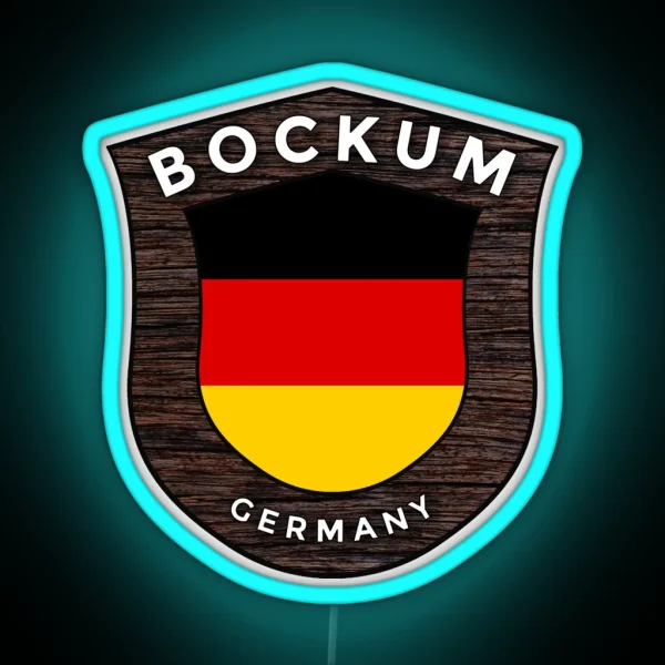 Bockum Germany Emblem Flag RGB Neon Sign