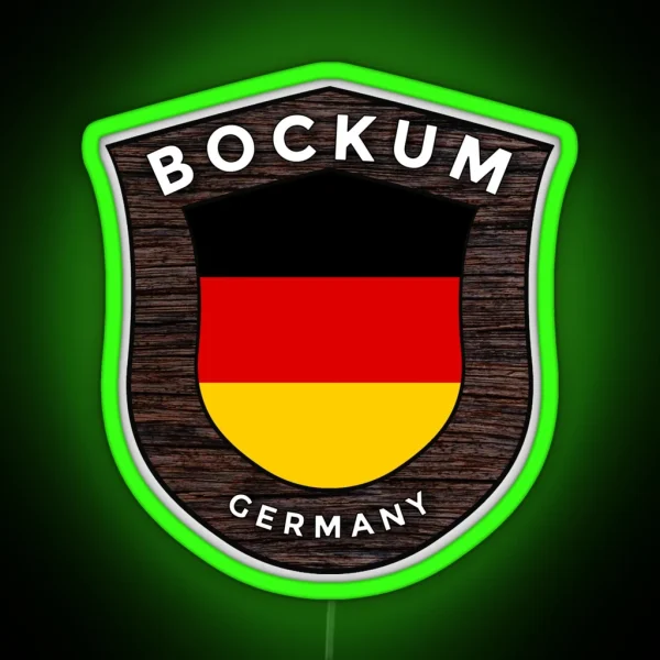 Bockum Germany Emblem Flag RGB Neon Sign