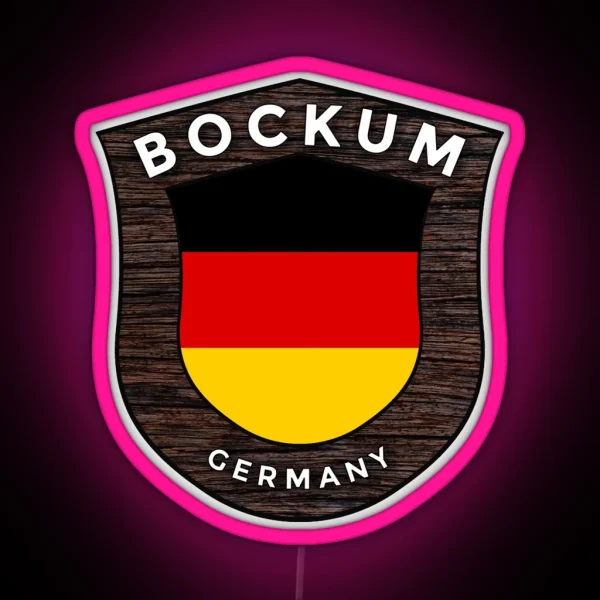 Bockum Germany Emblem Flag RGB Neon Sign