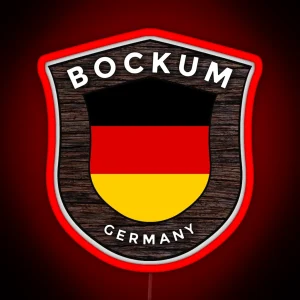 Bockum Germany Emblem Flag RGB Neon Sign