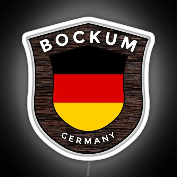 Bockum Germany Emblem Flag RGB Neon Sign