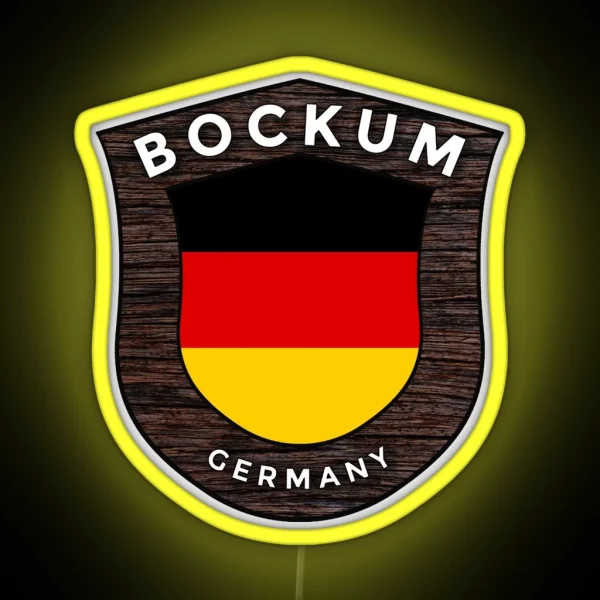 Bockum Germany Emblem Flag RGB Neon Sign