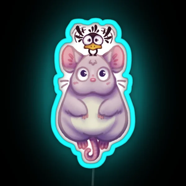 Boh And Yu Bird Spirited Away RGB Neon Sign