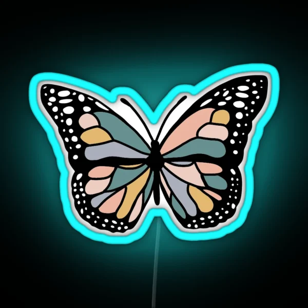 Boho Butterfly RGB Neon Sign
