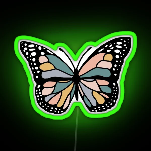 Boho Butterfly RGB Neon Sign