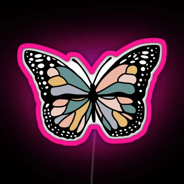 Boho Butterfly RGB Neon Sign