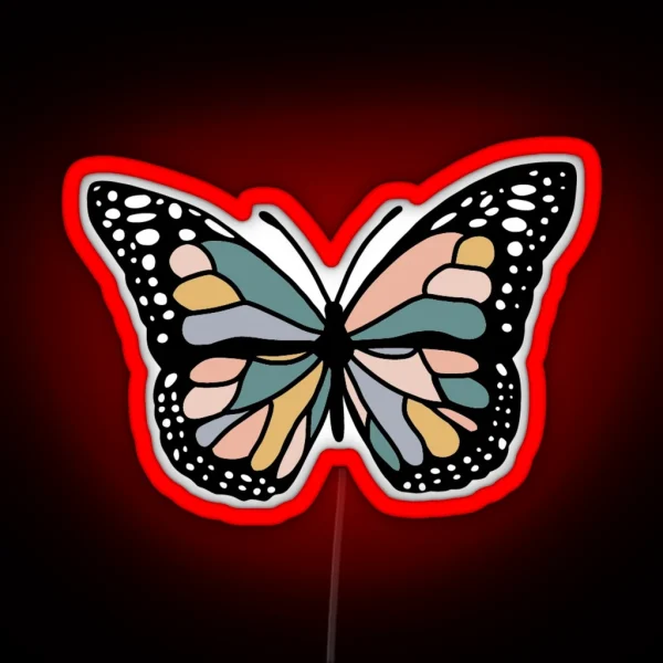 Boho Butterfly RGB Neon Sign
