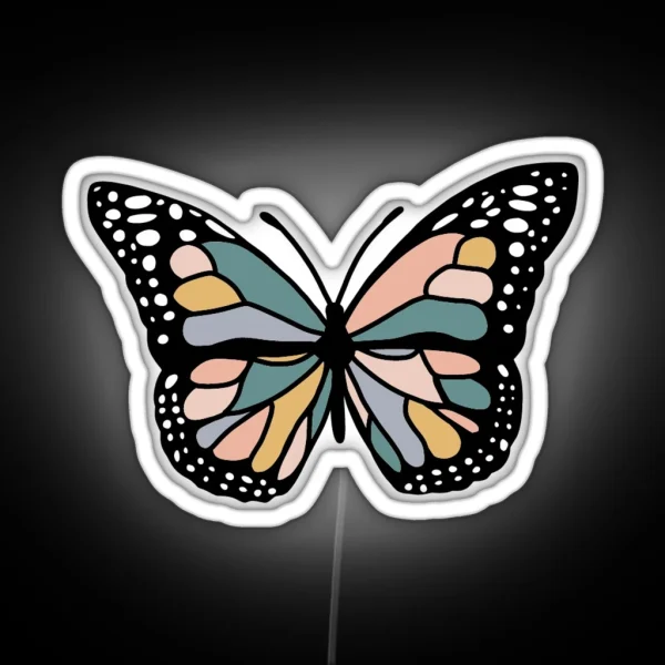 Boho Butterfly RGB Neon Sign