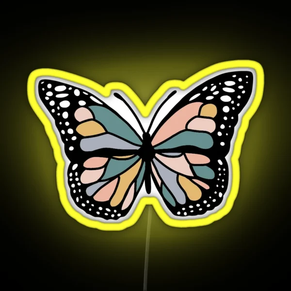 Boho Butterfly RGB Neon Sign