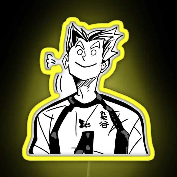 Bokuto Smiling RGB Neon Sign