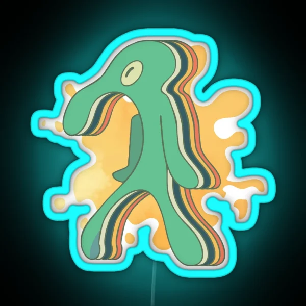 Bold And Brash Cartoon RGB Neon Sign