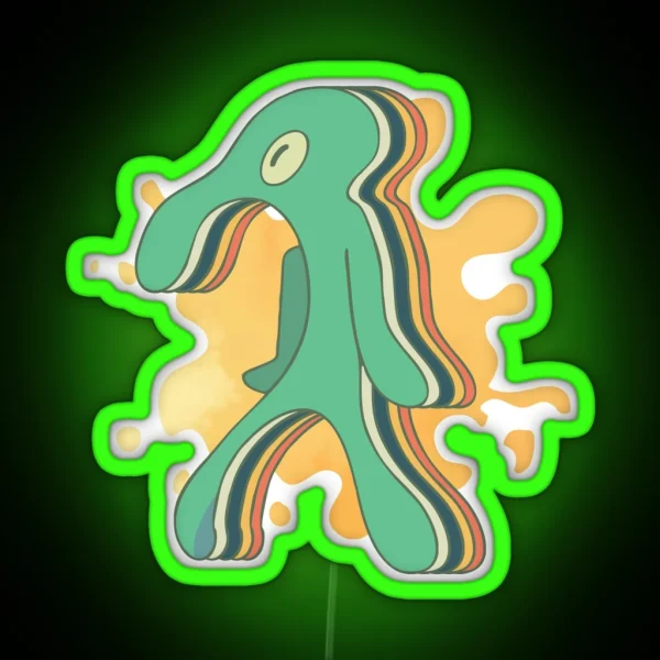 Bold And Brash Cartoon RGB Neon Sign