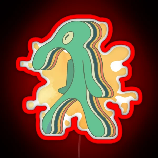 Bold And Brash Cartoon RGB Neon Sign