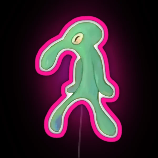 Bold And Brash Pin Button RGB Neon Sign