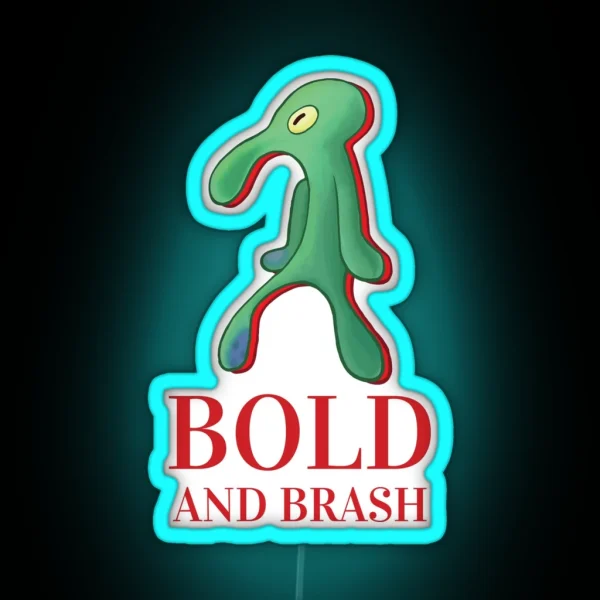 Bold And Brash Red Label RGB Neon Sign