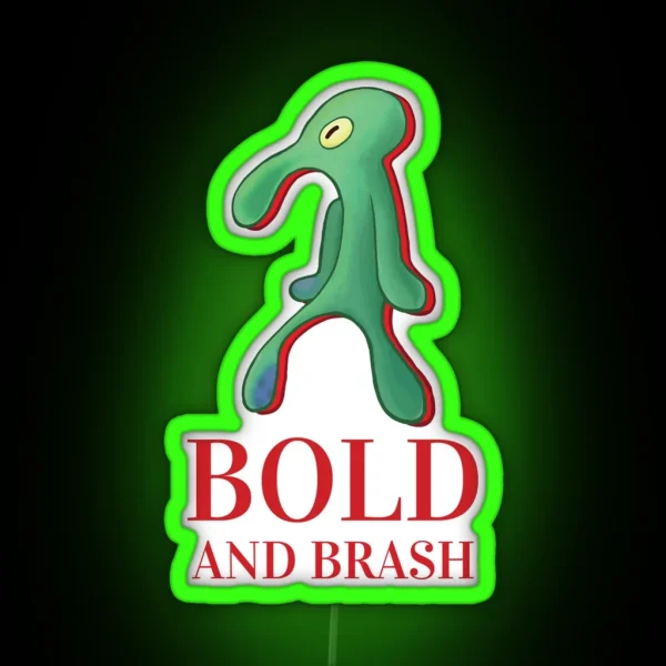 Bold And Brash Red Label RGB Neon Sign